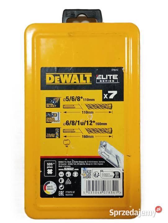 Zestaw Wierteł Do Betonu Dewalt
