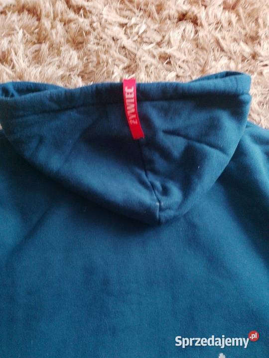 Bluza M z logo piwa żywiec niebieski Łużna