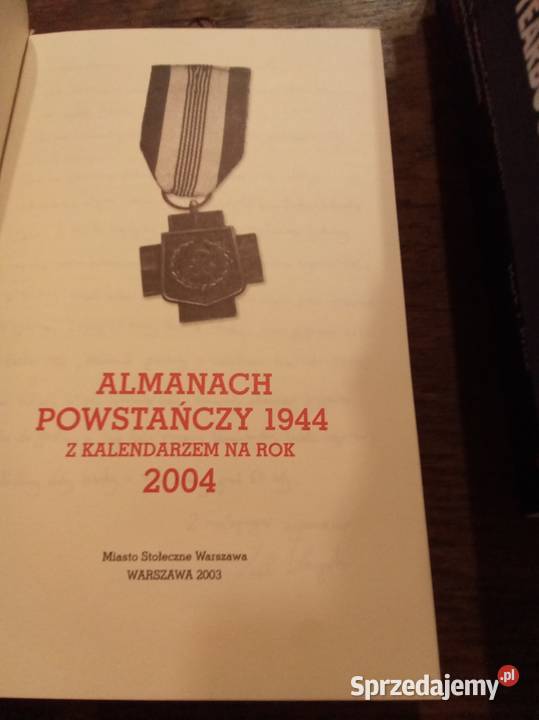 Almanach powstańczy 1944 z kalendarzem na 2004 Warszawa