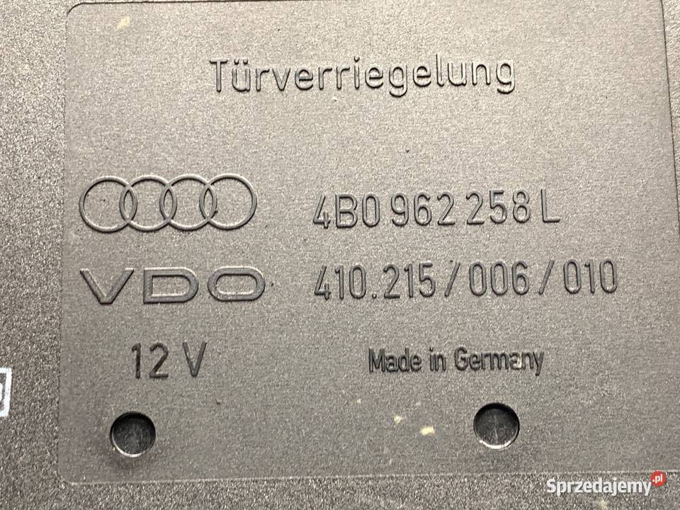 MODUŁ KOMFORTU AUDI A6 C5 4B0962258L Hatchback sprzedam