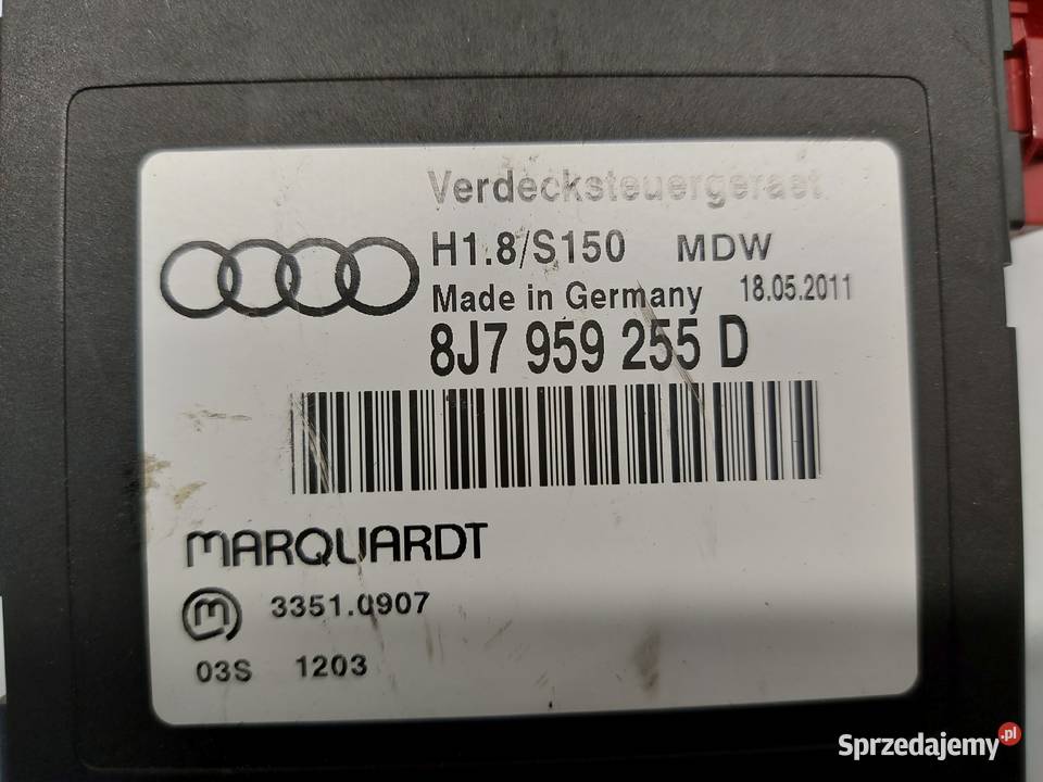 AUDI TT II 8J sterownik dachu 8J7959255D Kielce