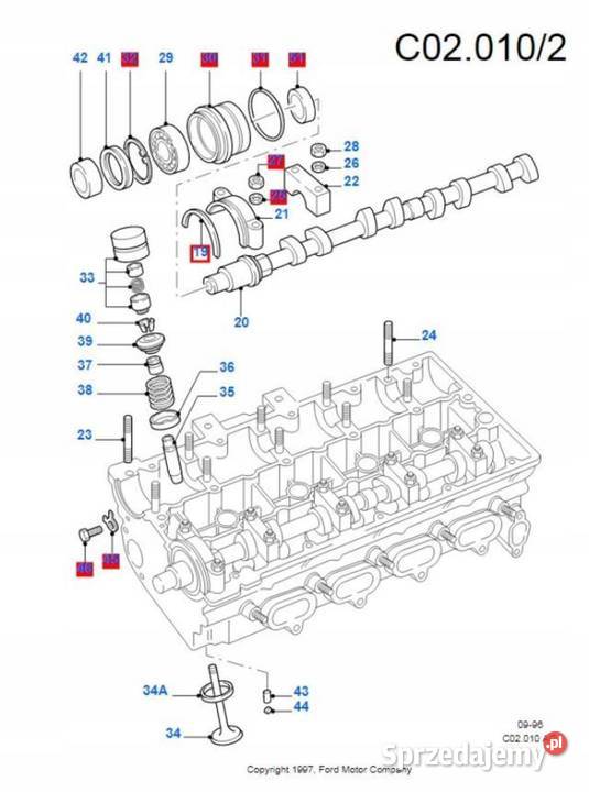 USZCZELKA WAŁKA ROZRZĄDU FORD ESCORT 9001 20