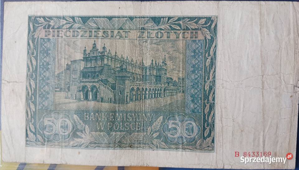 50 Złotych Kraków 1941 r ser B Konin