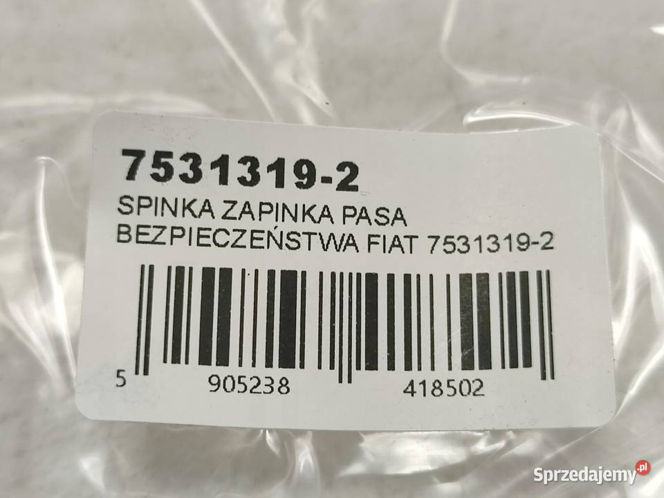 ZAPIĘCIE PASA BEZPIECZEŃSTWA 2 FIAT PALIO SIENA