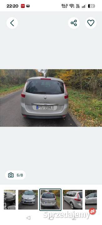 Renault Grand Scenic nawigacja wielkopolskie Malanów sprzedam