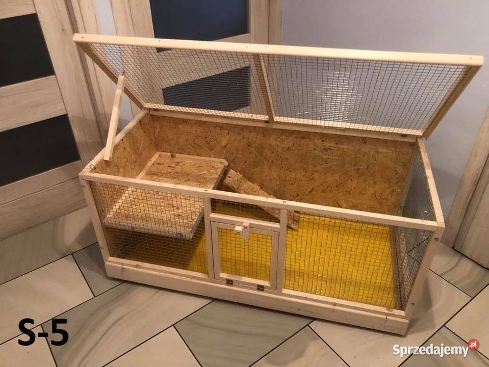 Klatka drewniana zagroda królika świnki morskiej