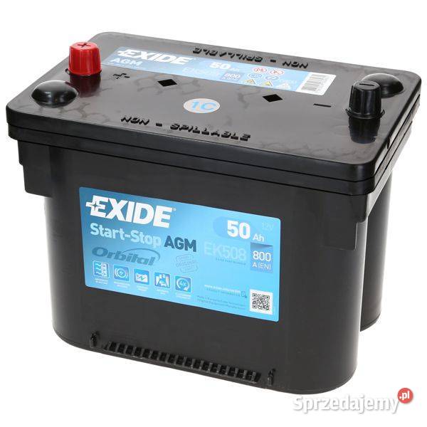 Akumulator Exide AGM 12V 50Ah 800A L EK508 osobowe Jelcz-Laskowice