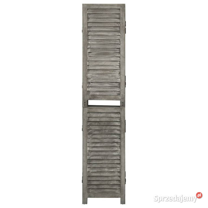 Parawan 4panelowy szary 143x166 lite drewno Warszawa