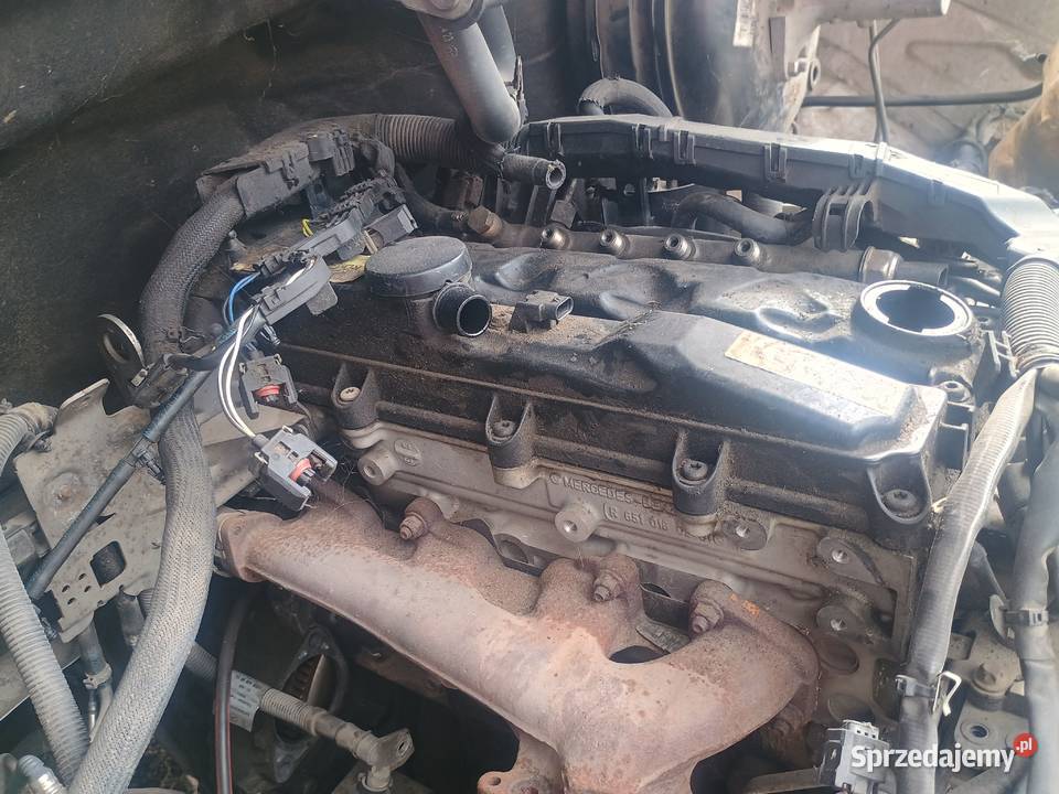 Silnik Mercedes sprinter 22 cdi 651uszkodzony Bełżyce