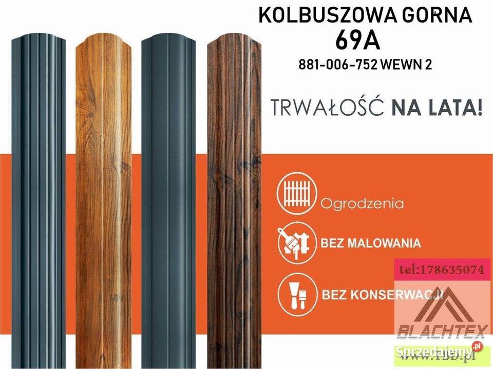 Sztachety Metalowe na płot 1 i 2 Gatunek
