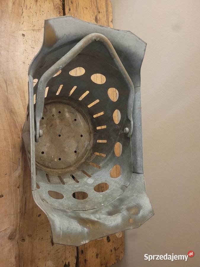 Wiadro unikat metalowe solidne vintage