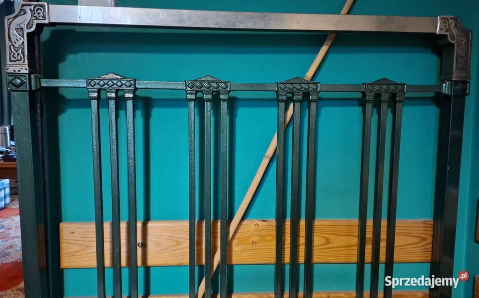 zabytkowe łóżko stalowe secesyjne ozdobne Dom i Ogród mazowieckie Warszawa