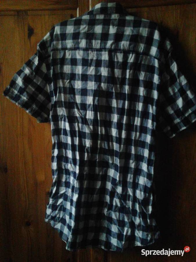 Koszula bawełniana w kratkę zapinana na guzki Kraków