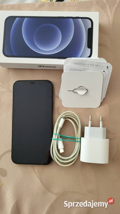 Smartfon iPhone 12128 GB w kolorze czarnym nowy Nowy Sącz
