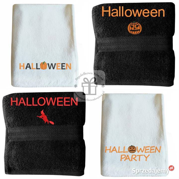 Ręcznik Halloween z dynią czarownicą duchem z Toruń