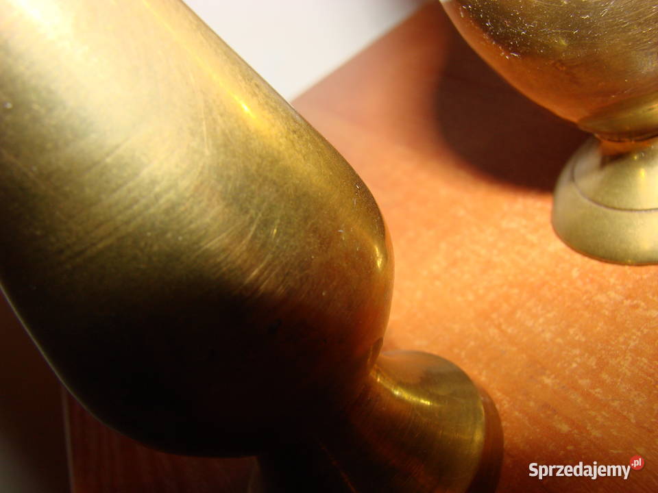 mosiężny wazonik Pruszcz Gdański