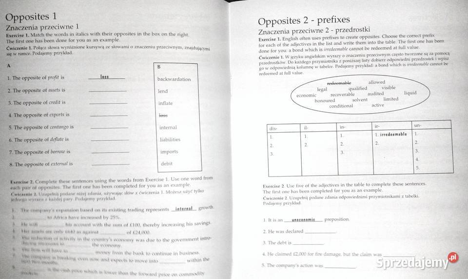 Terminologia bankowość i finanse swój angielski Pozostałe Chełm