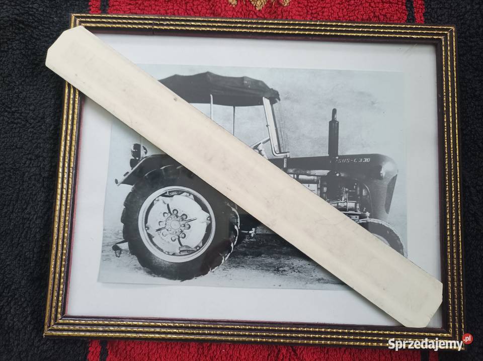 Obrazek z ciągnikiem Ursus C 330 pamiątka Lublin