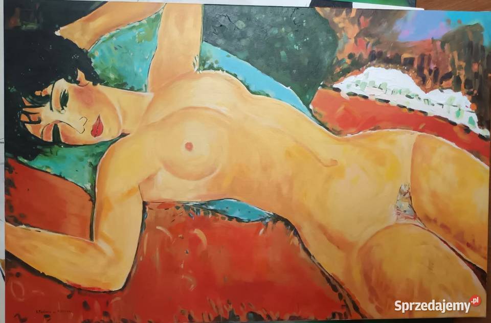 Kopia obrazu Amedeo Modiglianiego Czerwony akt Toruń