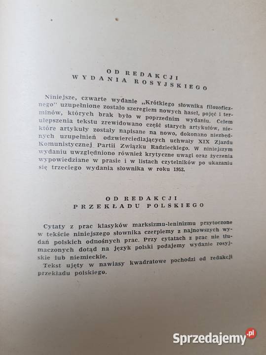 Krótki słownik filozoficzny 1955 Rozental Judin Książki naukowe i popularnonaukowe Kielce