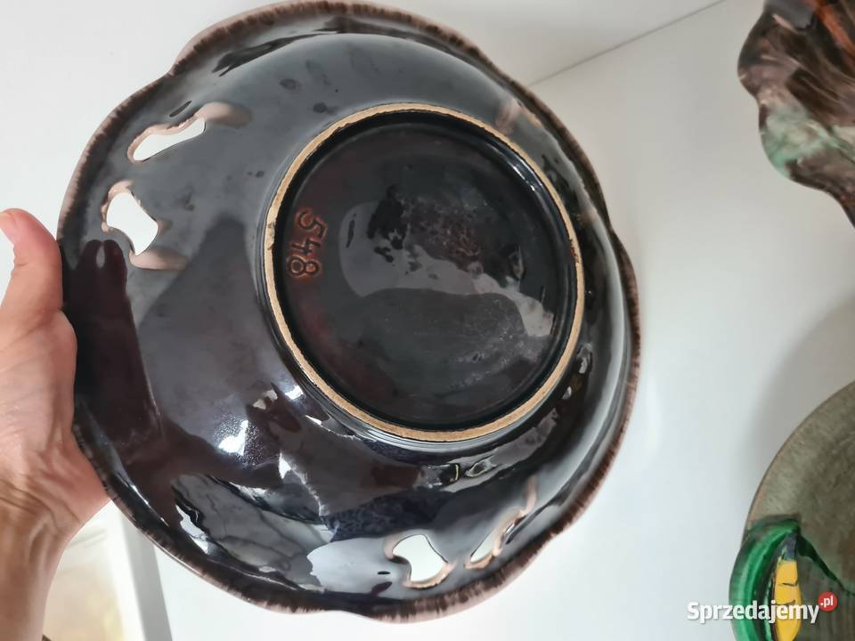 Stare ceramiczne patery małopolskie Gorlice