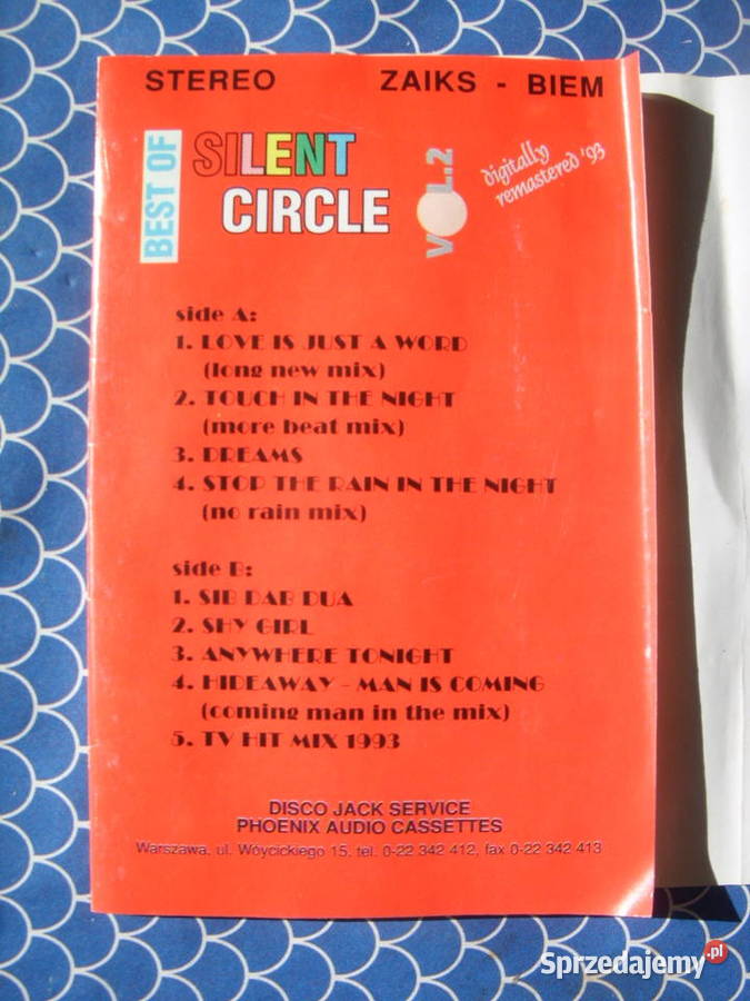 Kaseta SILENT CIRCLE DIGITALLY 1993
