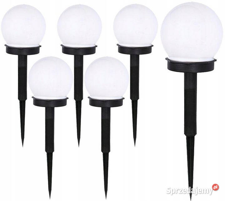 6xLampa SOLARNA LED Ogrodowa solar KULA biała Jasło sprzedam