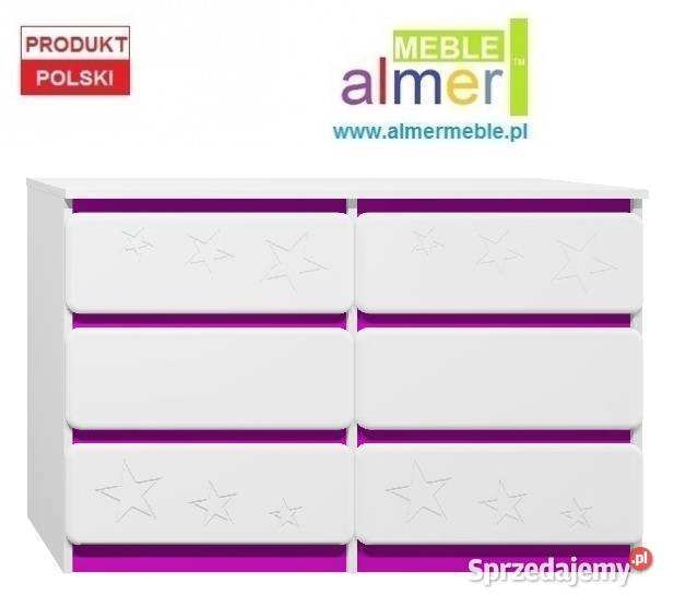komoda STARS MDF C3 120x40 w80 do pokoju Złotów