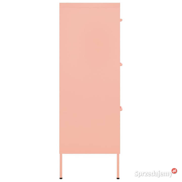Szafka z szufladami różowa 80x35x1015 stalowa Warszawa