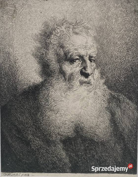 Michał Płoński17781812 akwaforta Głowa