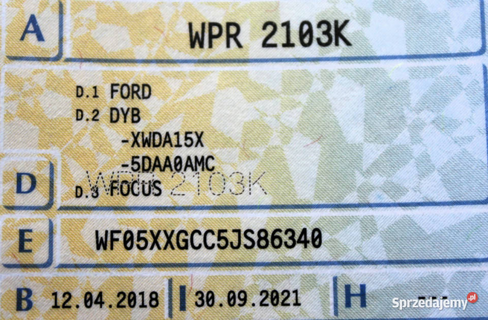Ford Focus 120 SalonPL LED Tempomat Kamera isofix Sokołów