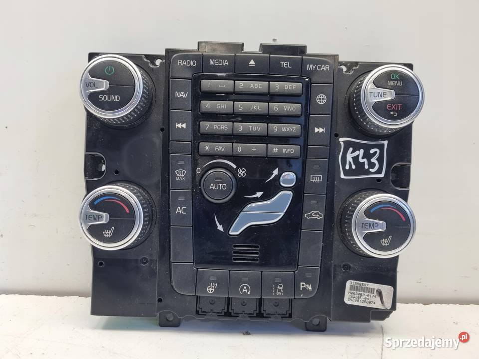 PANEL KLIMATYZACJI Volvo S60 II V60 I XC60 I Rudka
