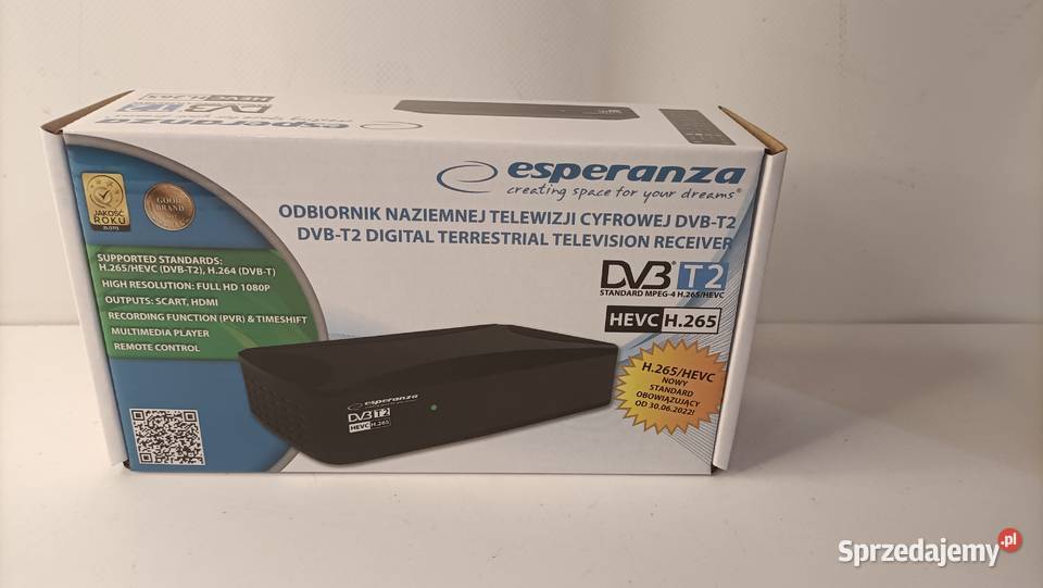 Dekoder DVB-T2 HEVC H.265 ESPERANZA