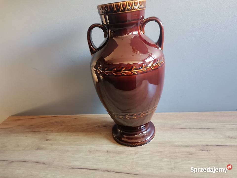 Stary duży wielki wazon porcelit Pruszków design Siemianowice Śląskie