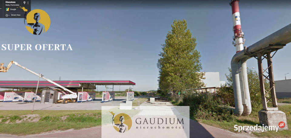 Wyjątkowa okazja działka usługowo produkcyjna utwardzona Reda