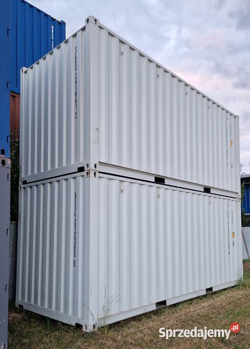 Kontener Morski 20 DW OW kolor szary Ral7035 Somianka-Parcele