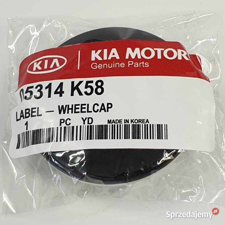 oryginalny dekielek KIA 58mm ASO kapsle dekle 1 Bełchatów