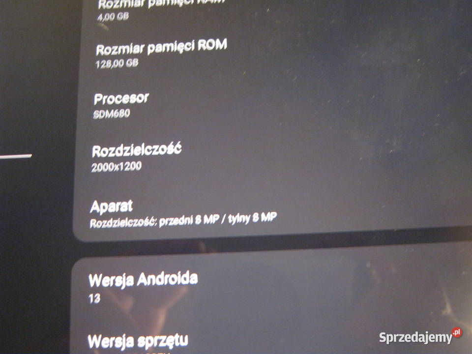 Tablet Lenovo M 10 4GB Ram 128GB Pamieci 4GB Andrychów