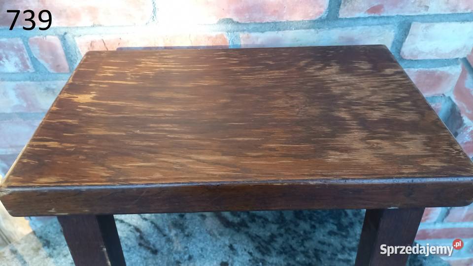 Stolik dębowy kawowy Kwietnik Stojak na kwiatek zachodniopomorskie Gawroniec