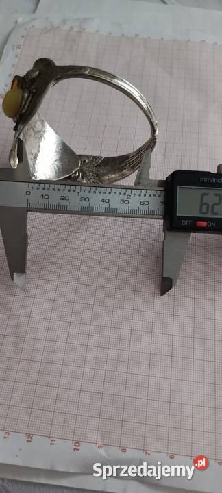 Bransoletka Bursztyn Vintage Srebro Unikat Białystok