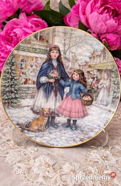 Royal Worcester A Posy for Mother talerz Pabianice