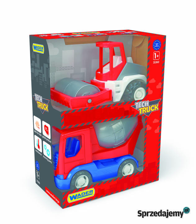 Wader Auto Tech Truck budowlane 2 w kartonie mix Dla Dziecka Bielsk Podlaski