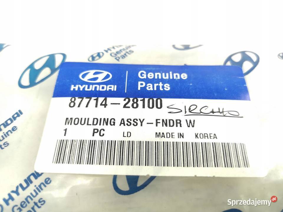 LISTWA BŁOTNIKA PRAWA P HYUNDAI ELANTRA 9293 ASO osobowe