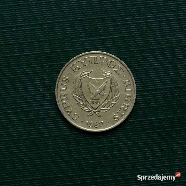 CYPR 5 centów 1987r Numizmatyka Gliwice