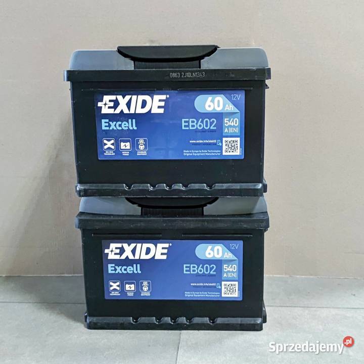NOWY Akumulator Exide Excell 60Ah 540A PRAWY osobowe Chełm sprzedam
