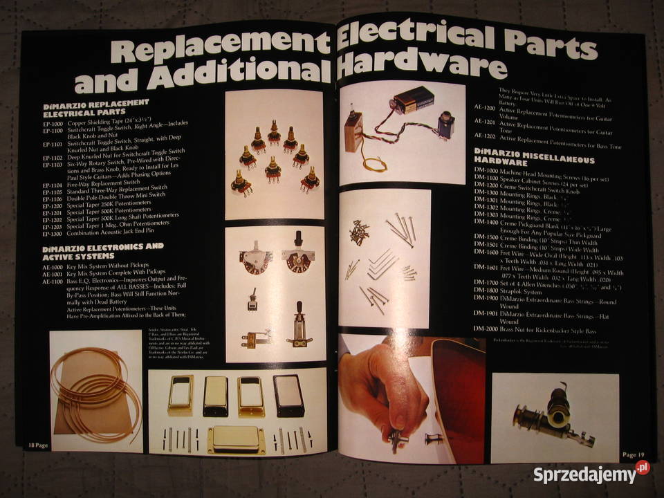 Di Marzio 19791980 Catalog katalog przetworników