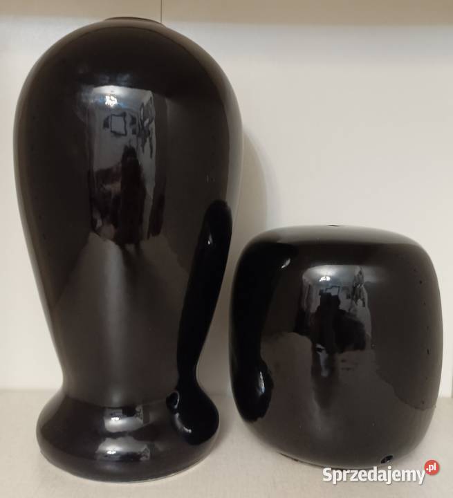 Ceramiczne podstawy lamp z lat 6070 Dzierżoniów