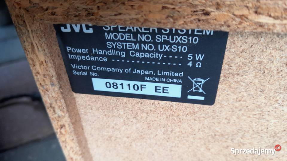 JVC cauxs10 mp3 wieża kolumna głośniki radio MP3 Lubasz