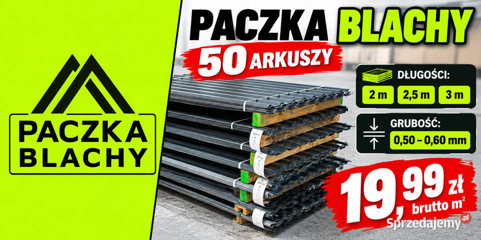 Paczka blachy trapezowej 1999 Rzeszów sprzedam