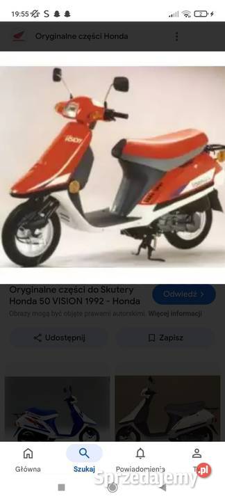 sprzedam części do hondy vision Motoryzacja lubelskie Chmiel-Kolonia